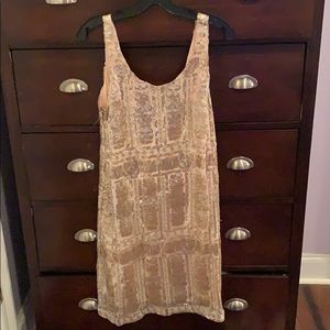 Nude Homecoming dress